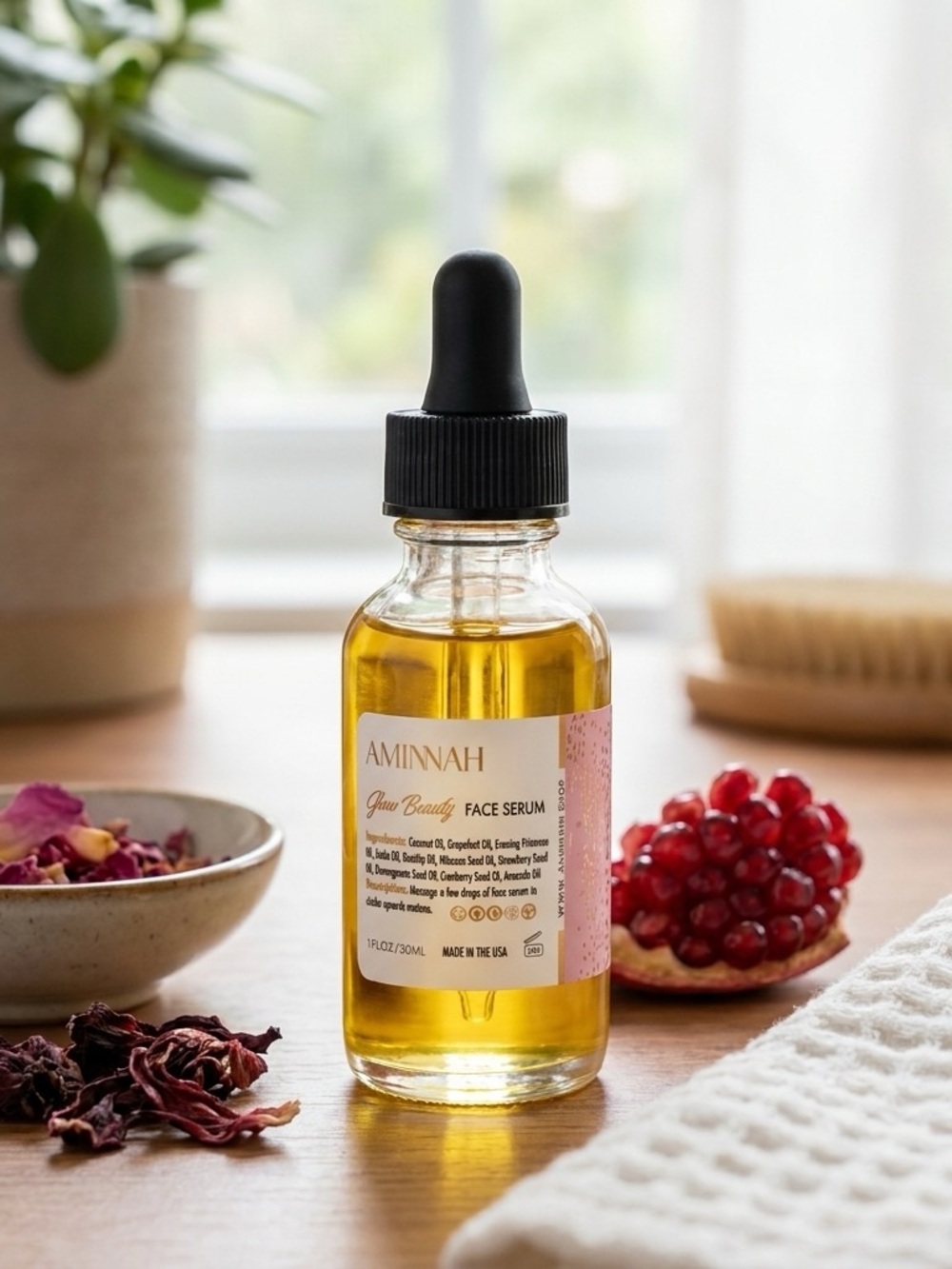 AMINNAH - Glow Beauty Face Serum - 1oz